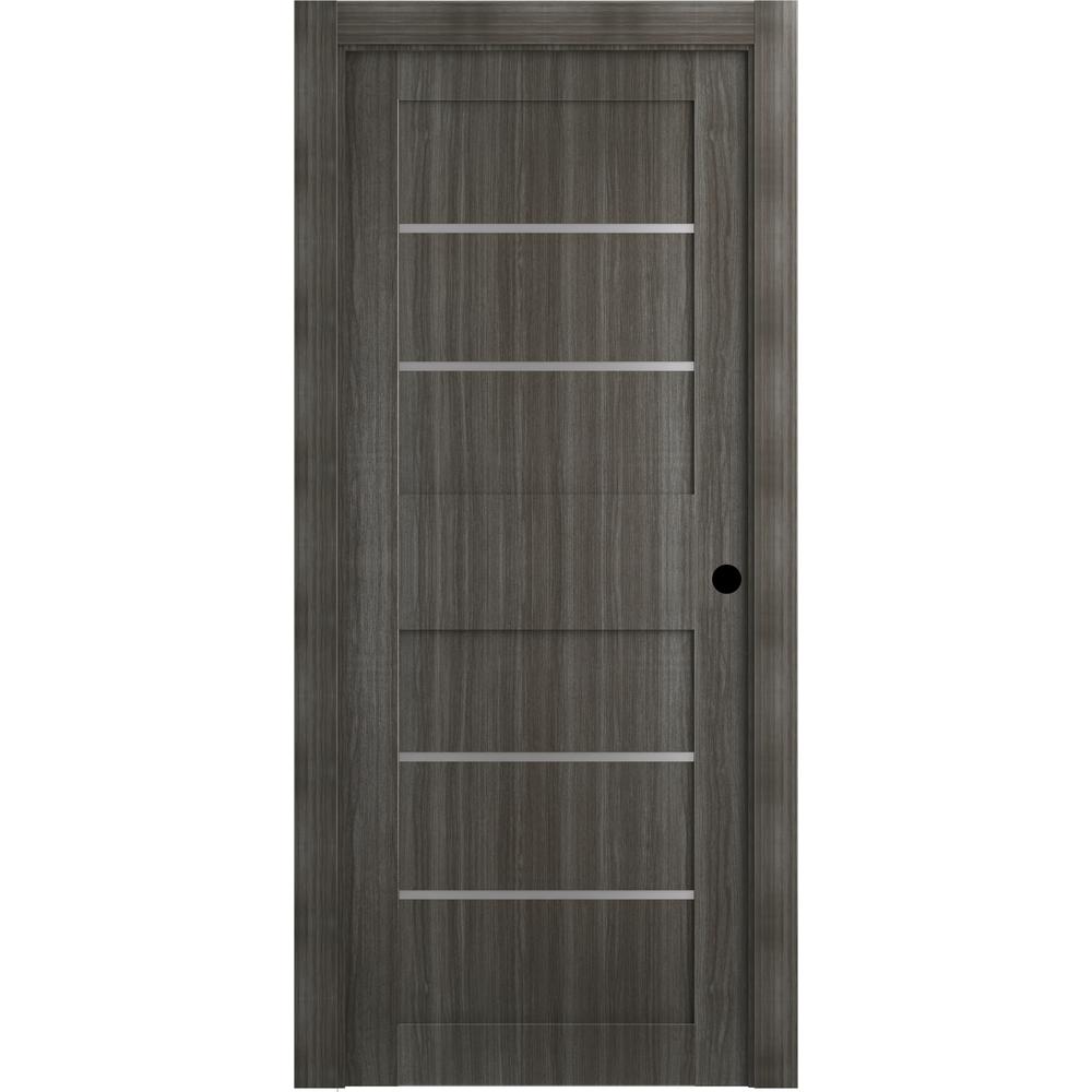 Belldinni 24 in. x 80 in. Liah Gray Oak Left-Hand Solid ...