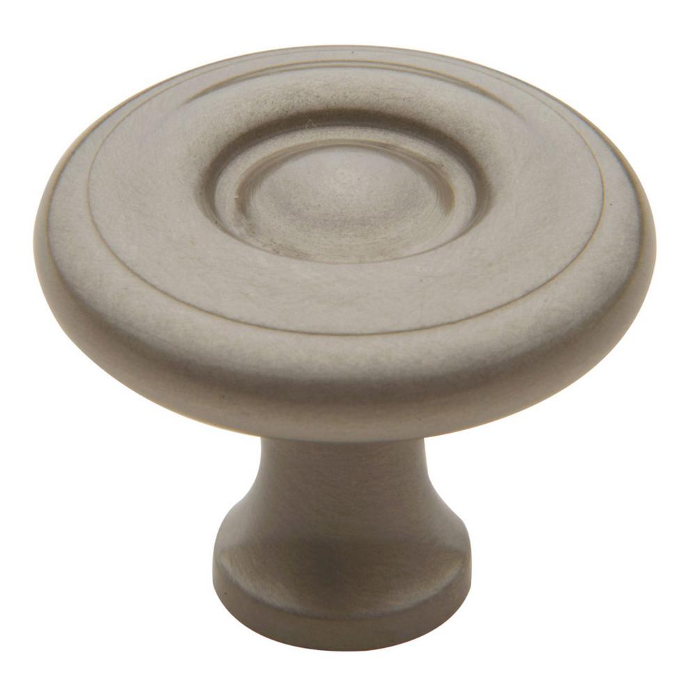 Baldwin Colonial 1 5 In Satin Nickel Cabinet Knob 4660 150 Bin