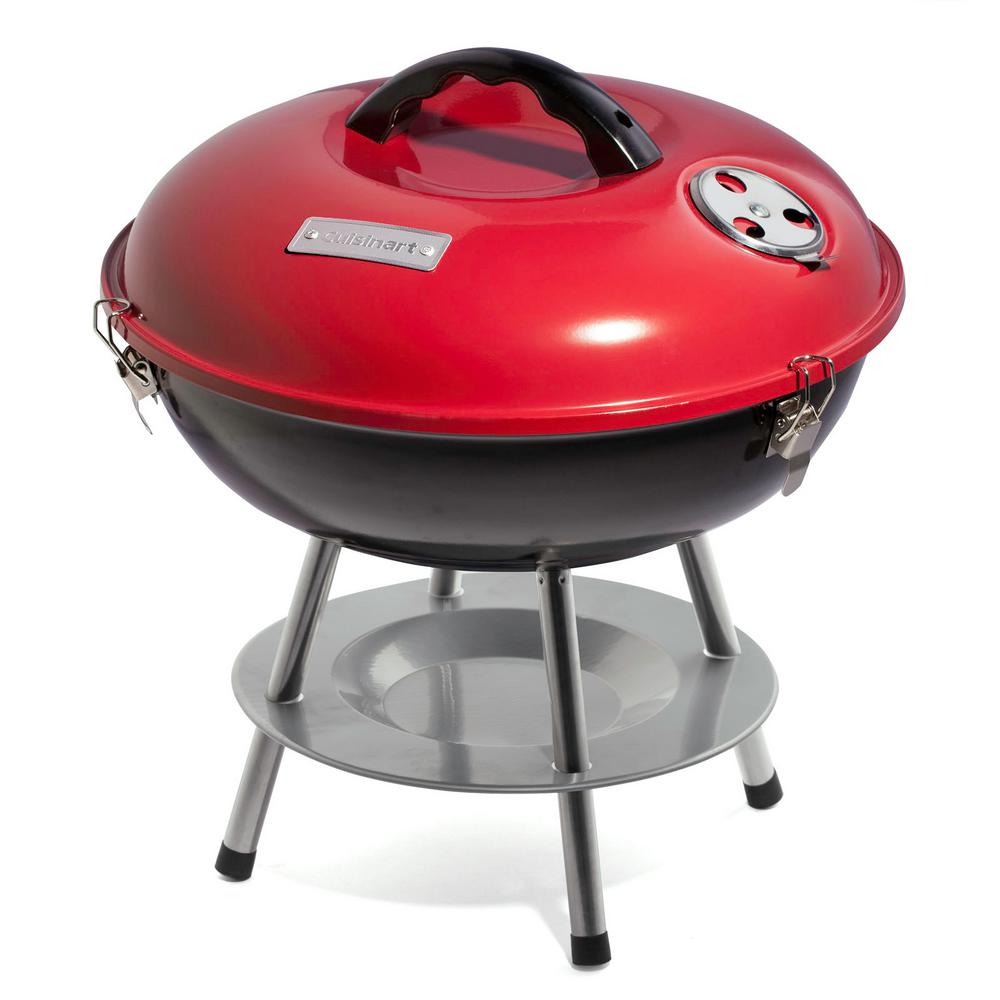 Cuisinart 14 inch Portable Charcoal Grill in Red by Cuisinart