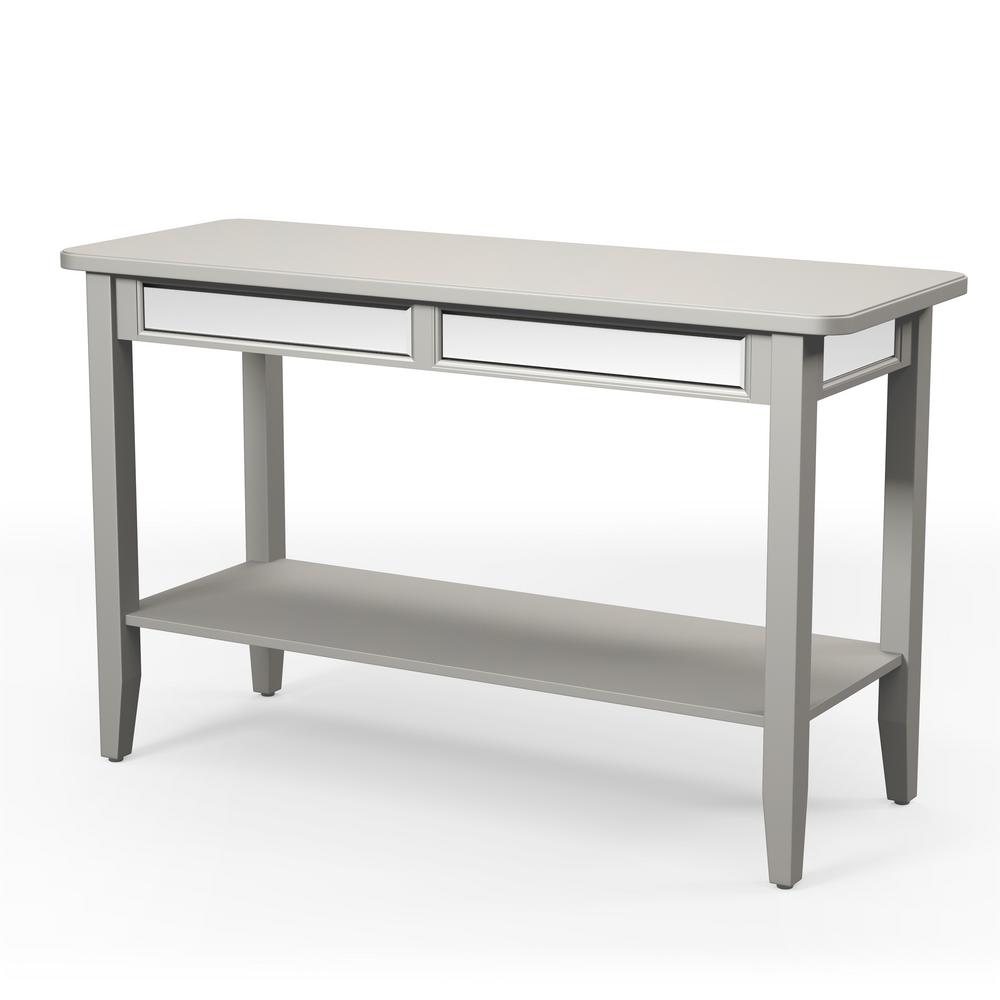 Furniture Of America Yveta Silver Open Shelf Sofa Table Idf