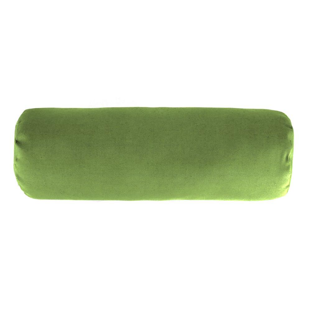 green bolster pillow