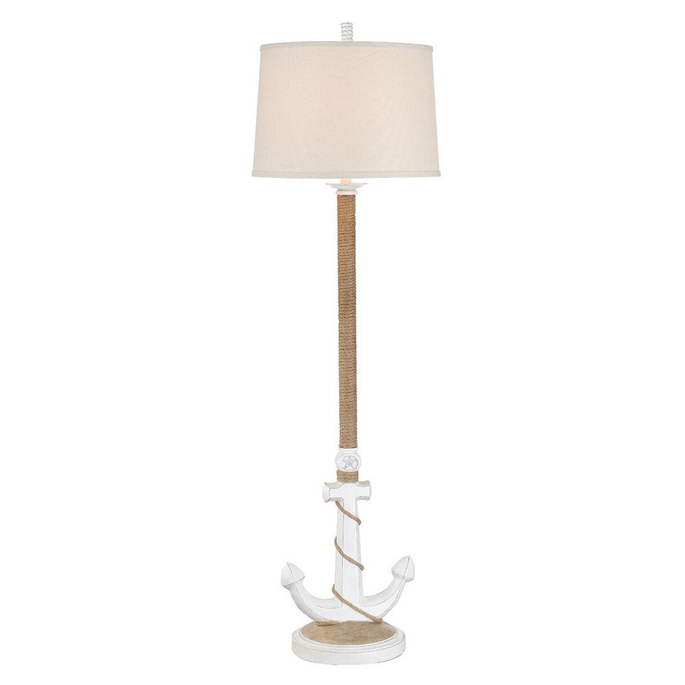 65 In Antique White Indoor Floor Lamp Mai Al453atw Fl The Home Depot Antique White Indoor Floor Lamp