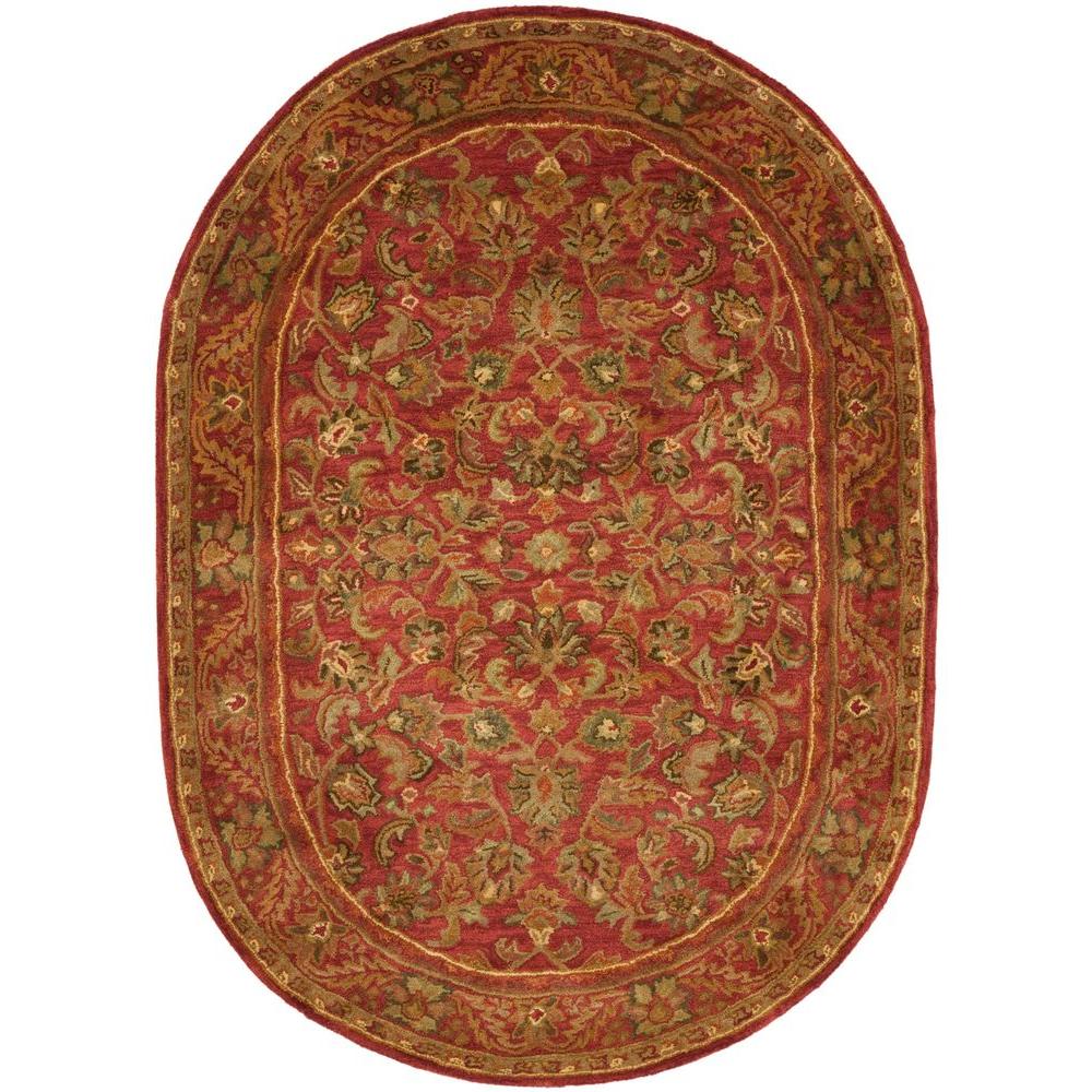 Gold 8� x 10� tribeca rug Safavieh Antiquity Red 8 ft. x 10 ft. Oval Area Rug-AT52E-8OV - The