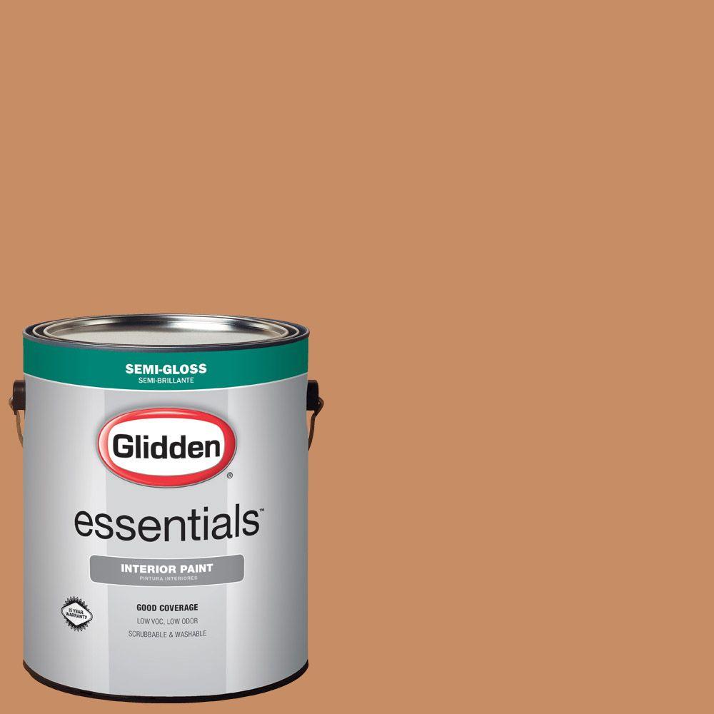 Glidden Essentials 1 Gal Hdgo25 Saddle Tan Semi Gloss Interior Hdgo25 Saddle Tan Semi Gloss Interior Paint