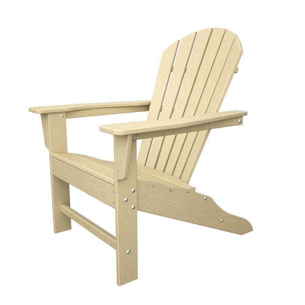 Polywood South Beach Sand Plastic Patio Adirondack Chair Sba15sa Polywood South Beach Sand Plastic Patio Adirondack Chair Sba15sa The Home Depot