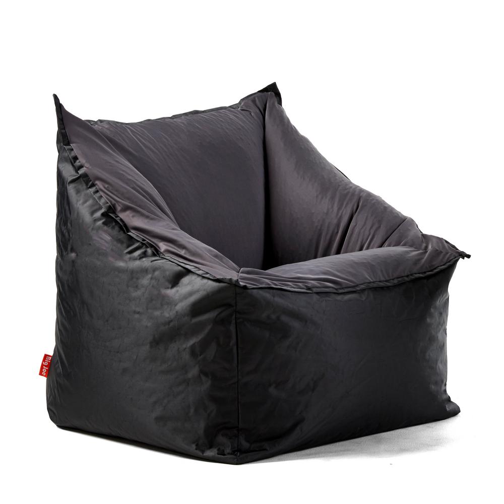 Joe Slalom Chair Black Dark Grey Smartmax And Spandex Bean Bag Joe Slalom Chair Black Dark Grey Smartmax And Spandex Bean Bag