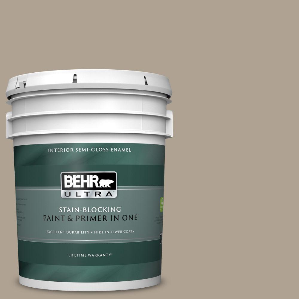 BEHR ULTRA 5 gal. 730D4 Garden Wall SemiGloss Enamel Interior Paint