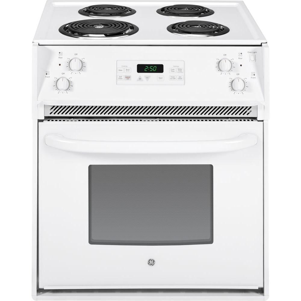 GE 30 in. 4.4 cu. ft. DropIn Electric Range in WhiteJDS28DFWW The