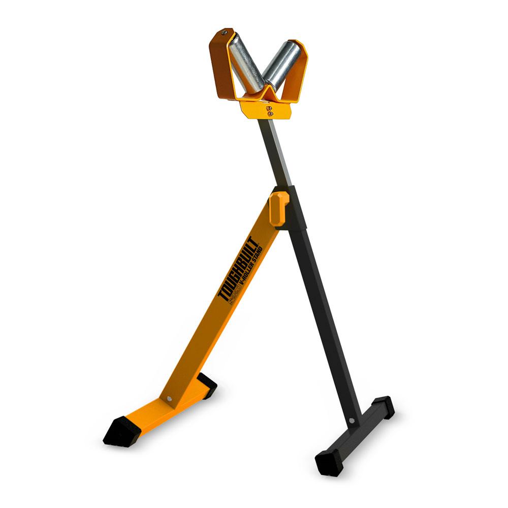 TOUGHBUILT 45.5 in. V-Roller Stand with 2-Rollers-TB-S220 - The Home Depot