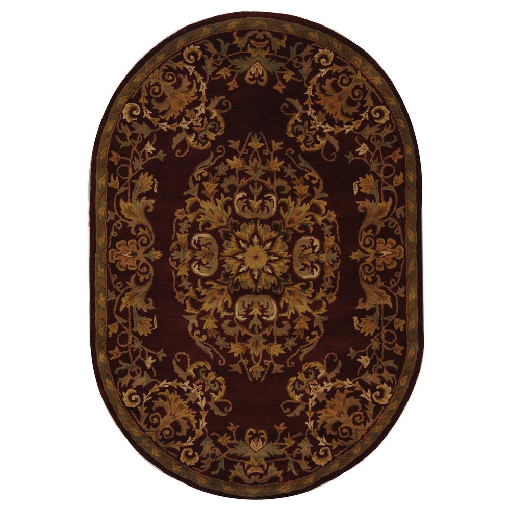 Safavieh Heritage Red 5 Ft X 7 Oval Area Rug Hg640c 5ov The Heritage Red 5 Ft X 7 Oval Area Rug