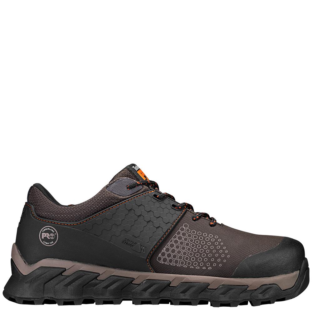 Timberland PRO Men's Ridgeworks Slip Resistant Athletic Shoes - Composite Toe - Brown Size 10(M) was $150.0 now $75.0 (50.0% off)