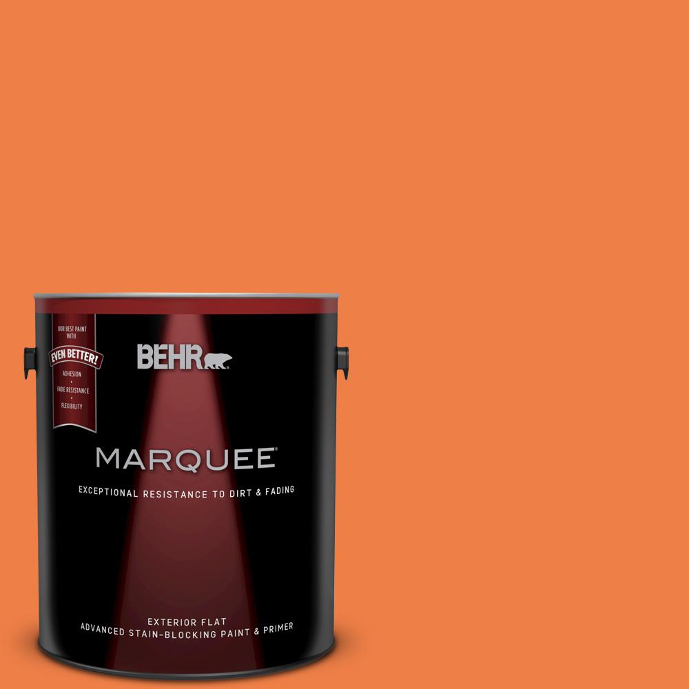 BEHR MARQUEE 5gal. 250B5 Orange Spice Flat Exterior Paint445305 The Home Depot