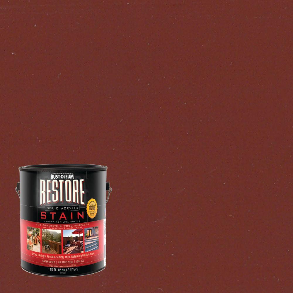 RustOleum Restore 1 gal. Solid Acrylic Water Based Navajo Red Exterior