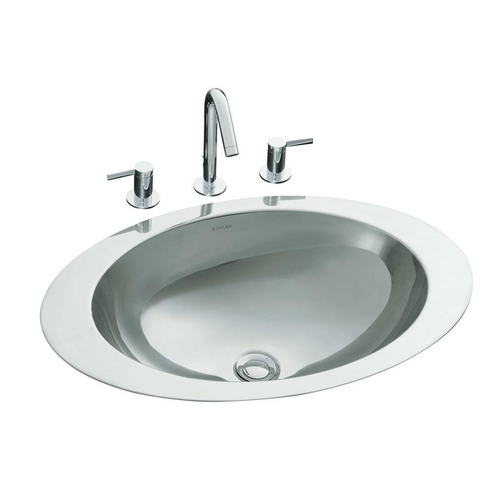 Oval Stainless Steel Dropin Bathroom Sinks Bathroom Sinks The