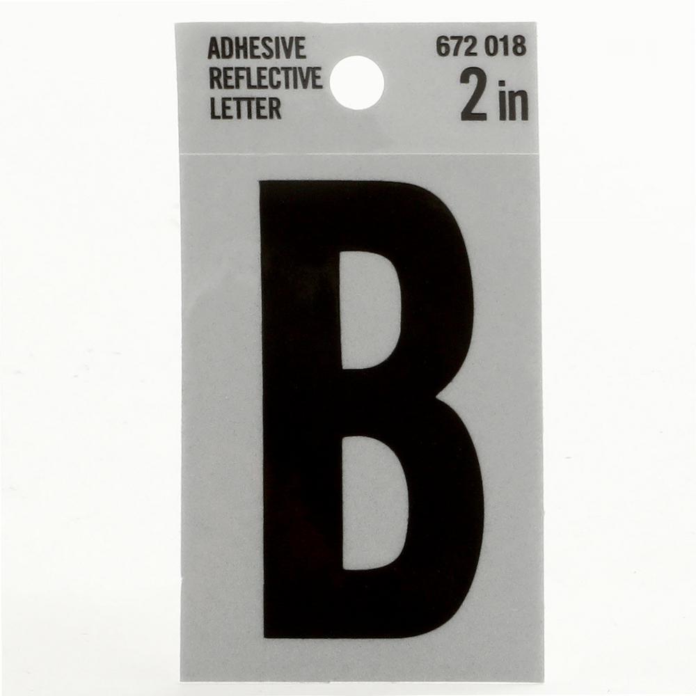 Everbilt 2 In. Vinyl Reflective Letter B-33017 - The Home Depot