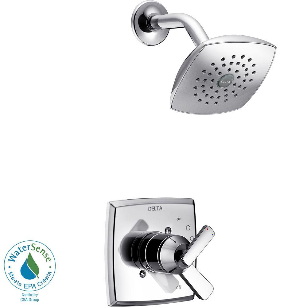 Delta Ashlyn 1 Handle Pressure Balance Shower Faucet Trim Kit In Delta Ashlyn 1 Handle Pressure Balance Shower Faucet Trim Kit In Chrome Valve Not