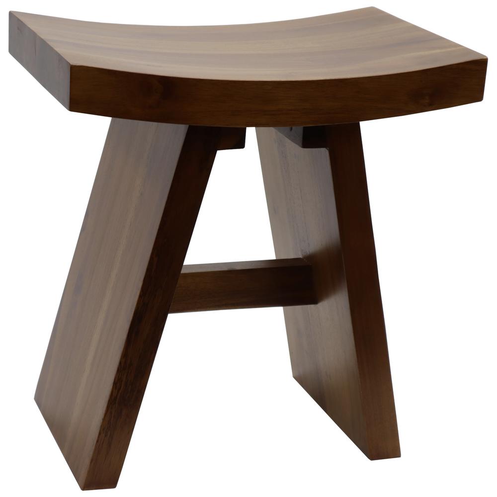Unbranded Teak Asian Style Shower Bench 5328 The Home Depot