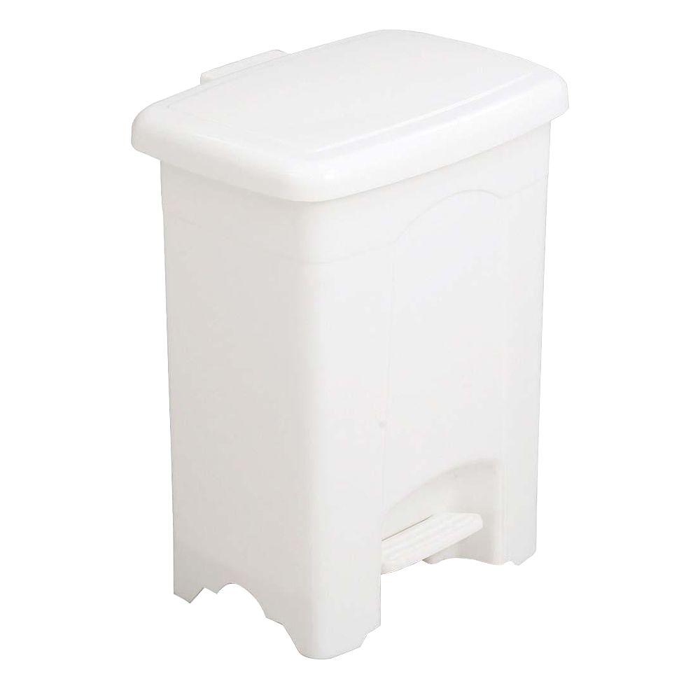 Safco 4 Gal. White StepOn Trash CanSAF9710WH The Home Depot