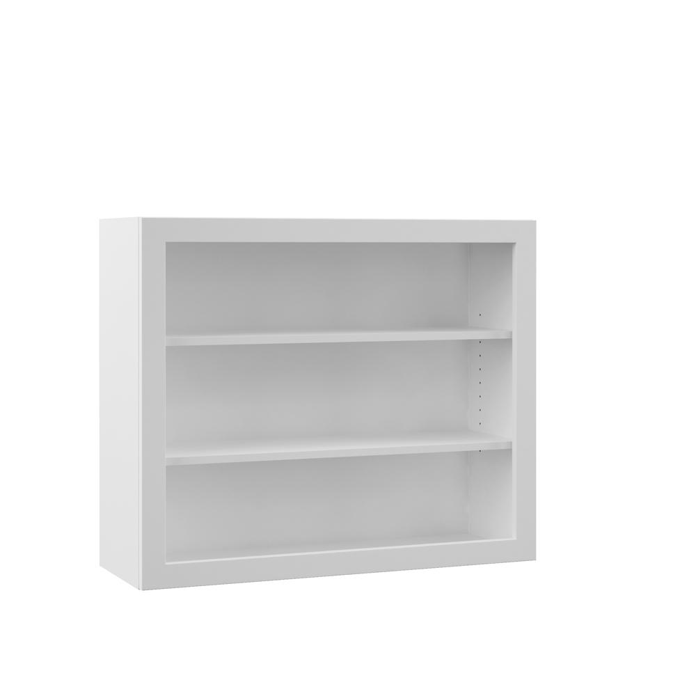 open storage shelves