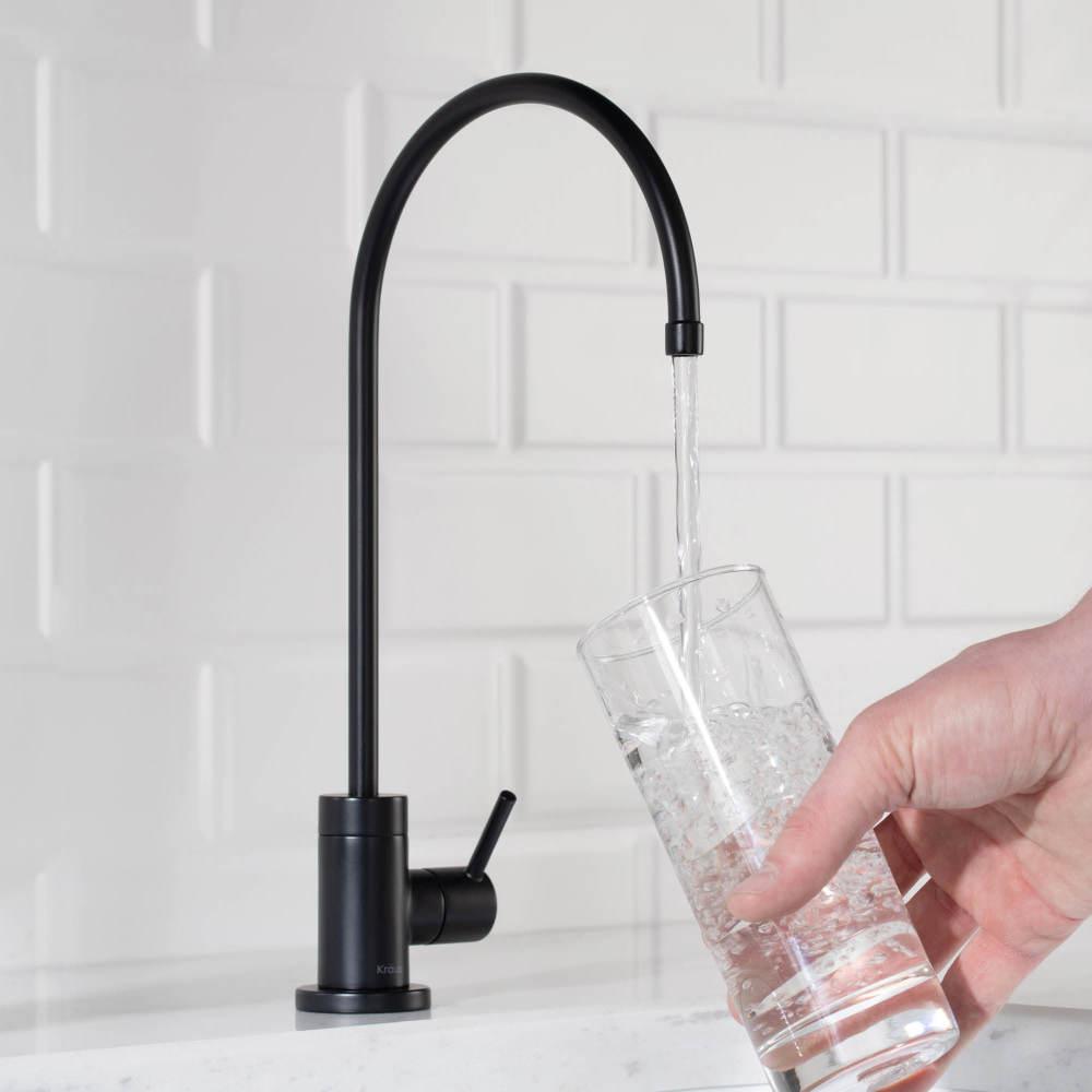 Purita Single Handle Cold Water Dispenser Faucet in Matte Black was $79.95 now $59.95 (25.0% off)