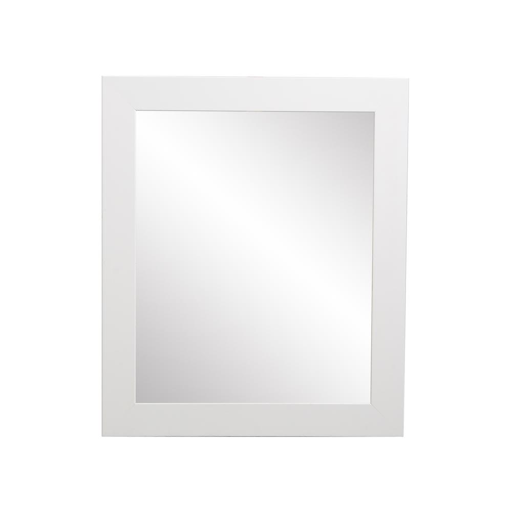 BrandtWorks Classic White Framed Mirror BM003L2 The Home Depot