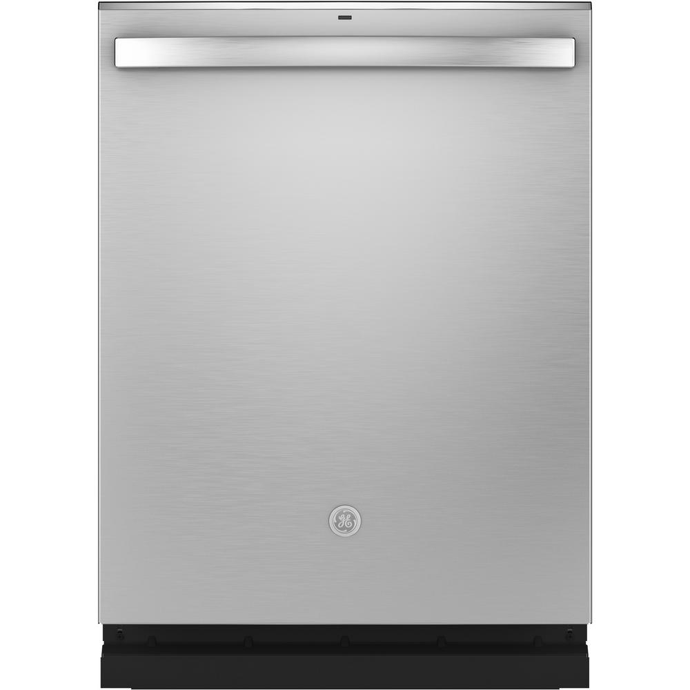 GE - Top Control Built-In Dishwasher with Stainless Steel Tub, Dry Boost, 48dBA - Stainless steel