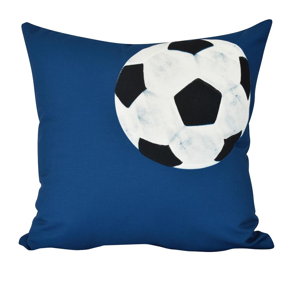 Soccer Ball Geometric Print Throw Pillow Pg880bl51 26 The Home Depot