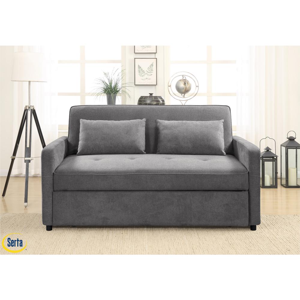 Serta C Convertible To Queen Bed Grey Serta C Convertible To Queen Bed Grey