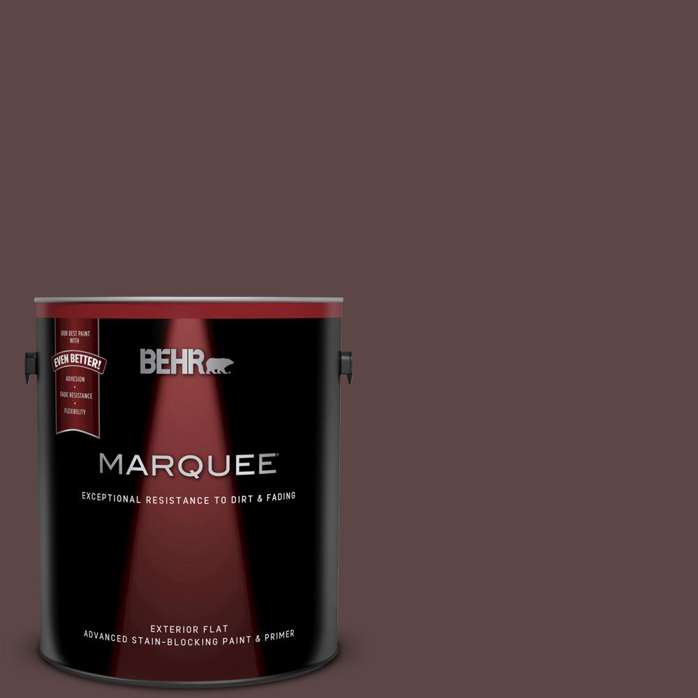 Behr Marquee 1 Gal 730b 7 English Manor Flat Exterior Paint And 730b 7 English Manor Flat Exterior Paint And Primer In One 445301 The Home Depot