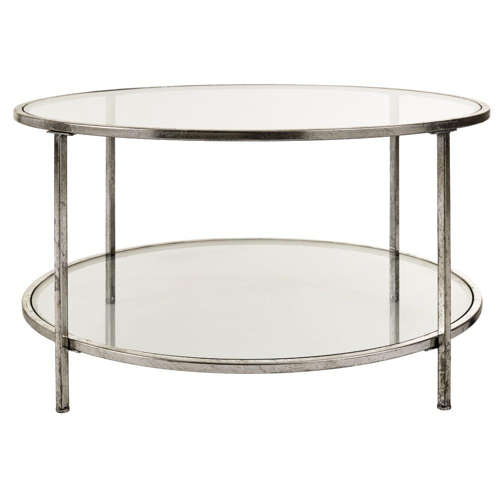 Home Decorators Collection Bella Glass Aged Silver Coffee