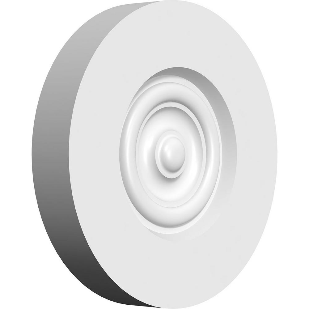 Ekena Millwork 1 In X 6 In X 6 In Pvc Standard Grayson Bullseye