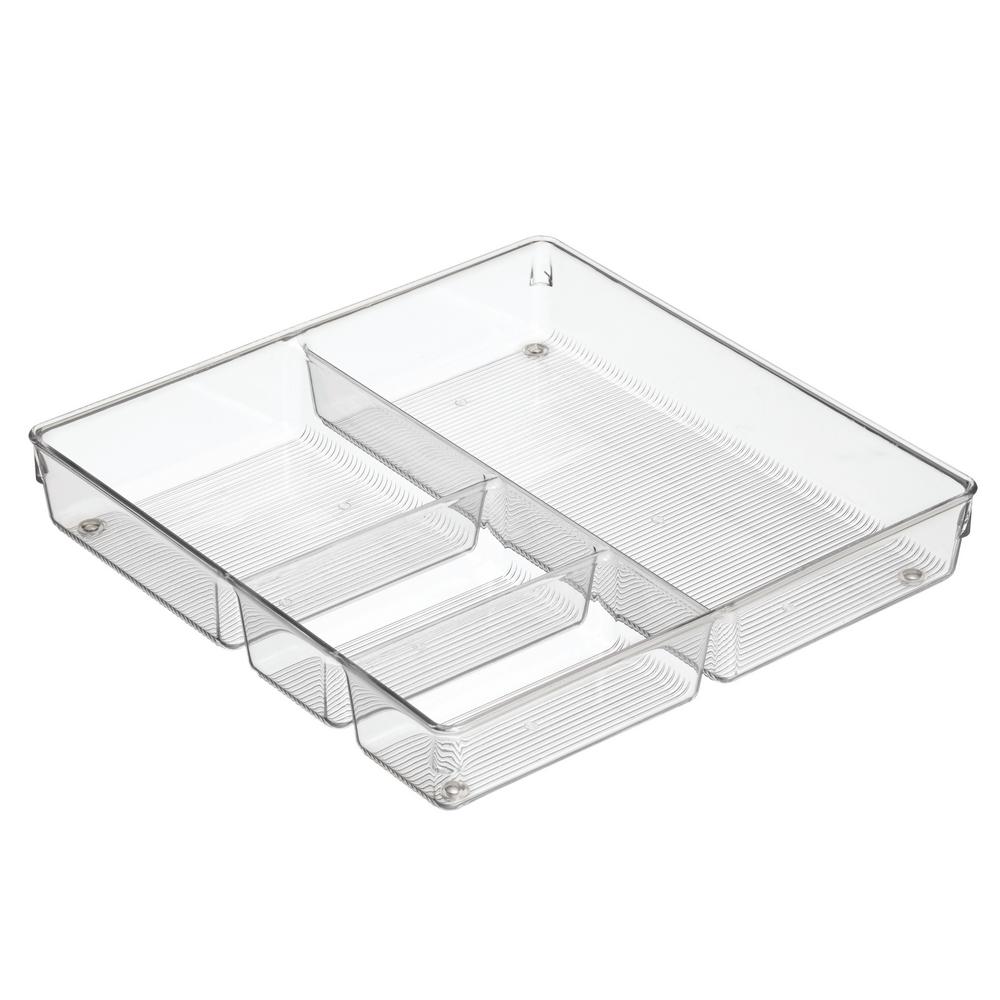Idesign Linus Grand Drawer Organizer In Clear 56596cx The Home Depot