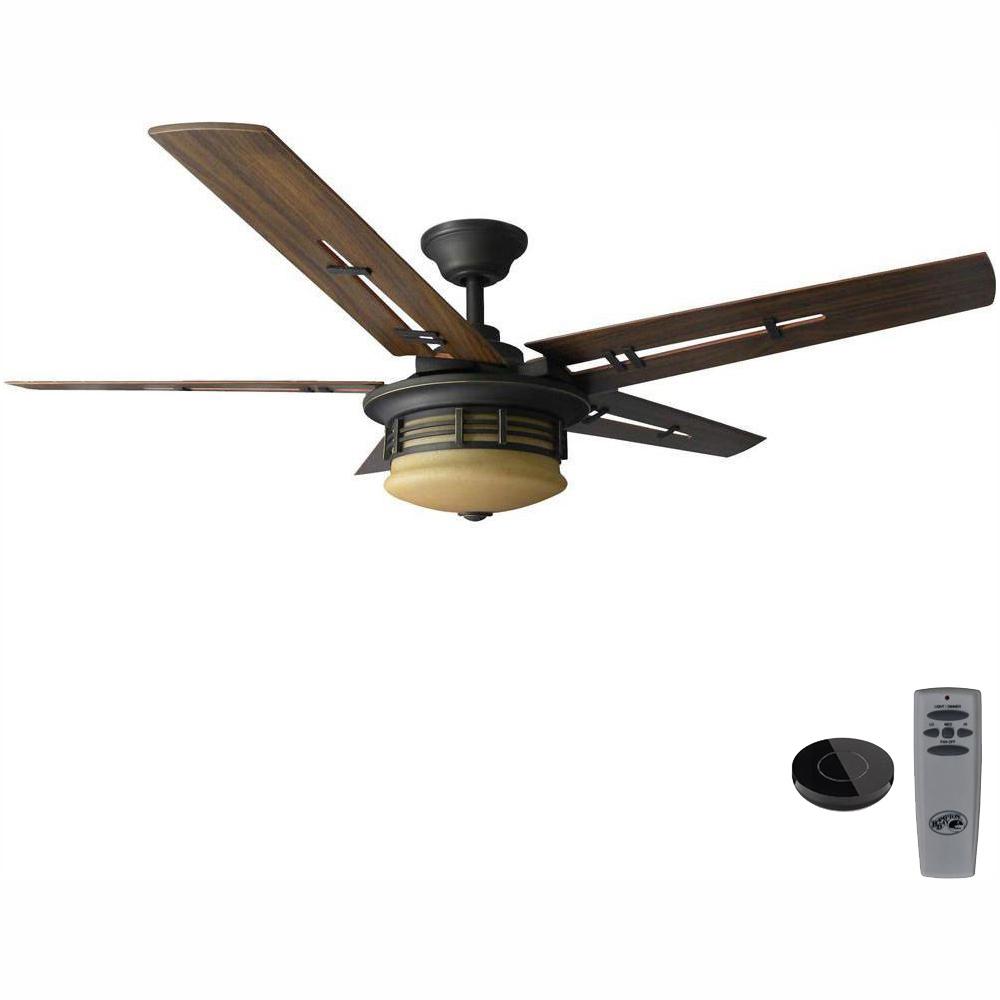 Pendleton 52 In Led Oil Rubbed Bronze Ceiling Fan With Light Kit Works With Google Assistant And Alexa