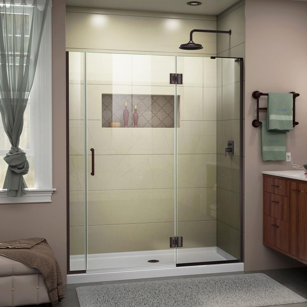 Dreamline Unidoor X 57 5 To 58 In 72 Frameless Hinged Dreamline Unidoor X 57 5 To 58 In 72
