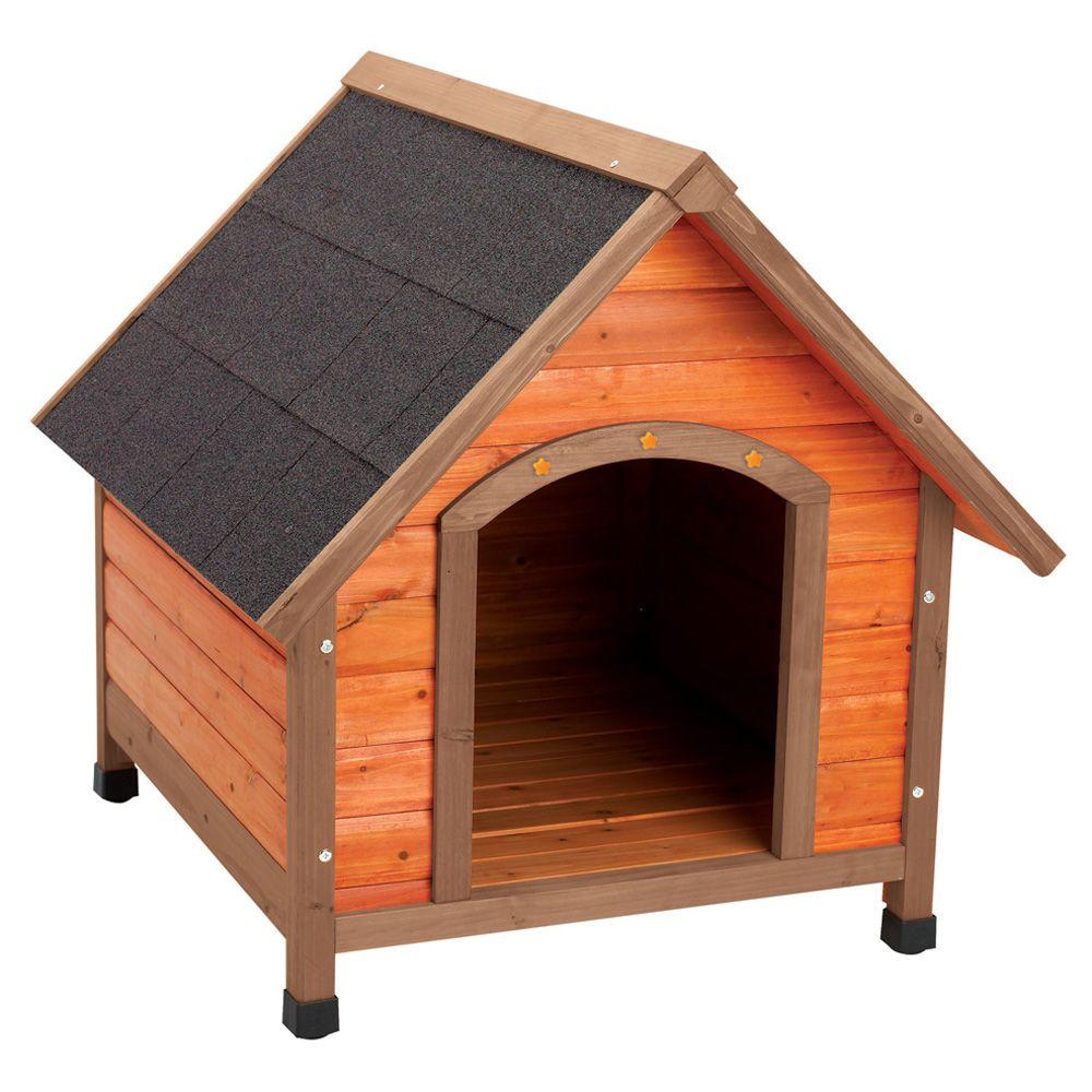 Premium Medium A Frame Doghouse 01706 The Home Depot Premium Medium A Frame Doghouse