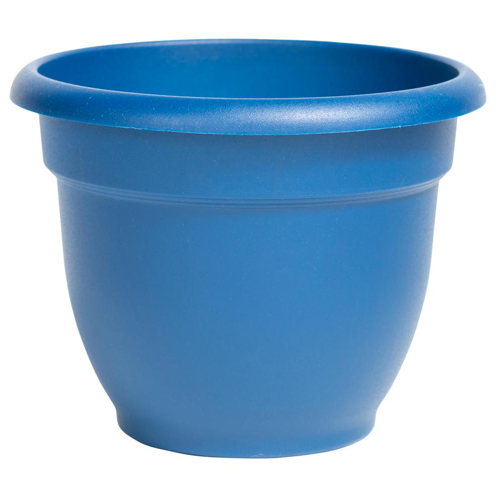 Small Blue Plant Pots Planters The Home Depot 6 X 5 25 Deep Sea Ariana Plastic Self Watering Planter