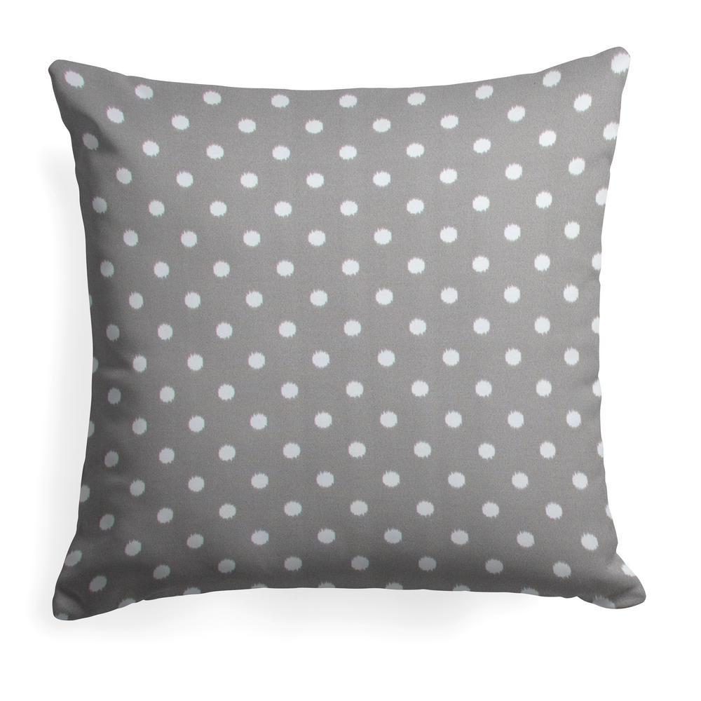 Grouchy Goose Coastal Grey Square Outdoor Throw Pillow 72041 The