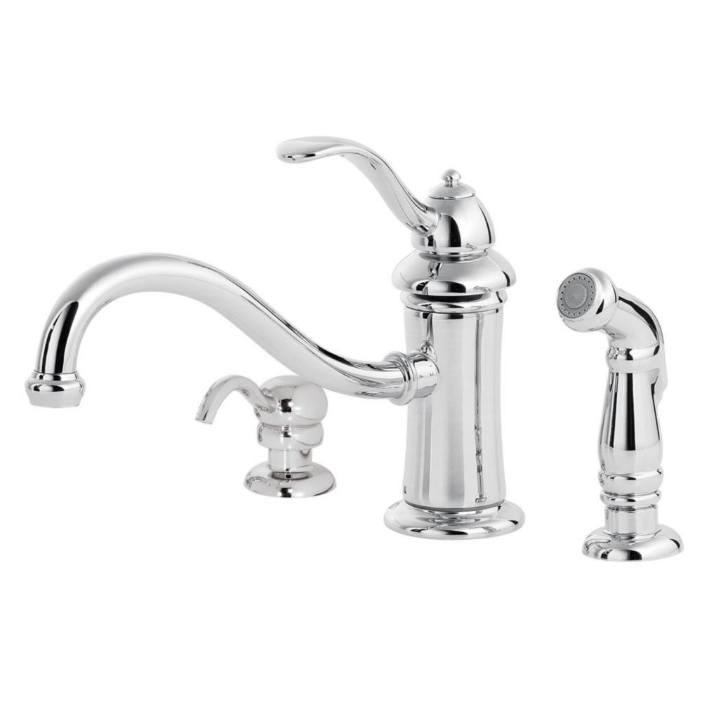 Pfister Marielle Single Handle Standard Kitchen Faucet With Side