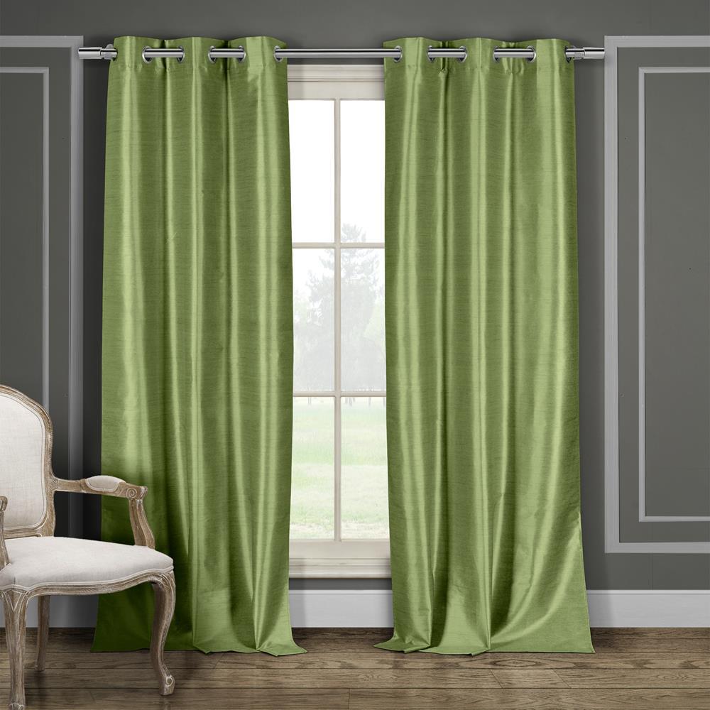 38x96 2 Pieces Duck River Solid Blackout Curtain for Bedroom Mouse