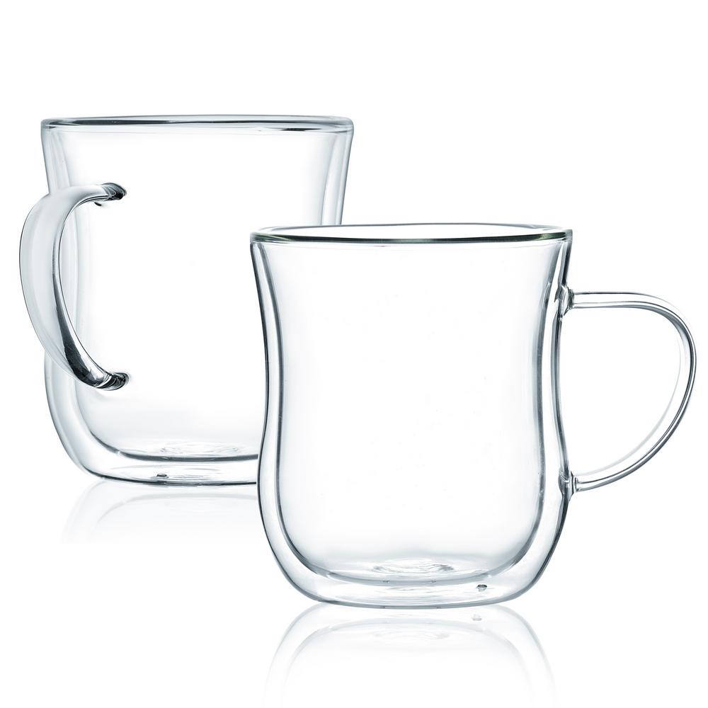 double glass coffee mugs