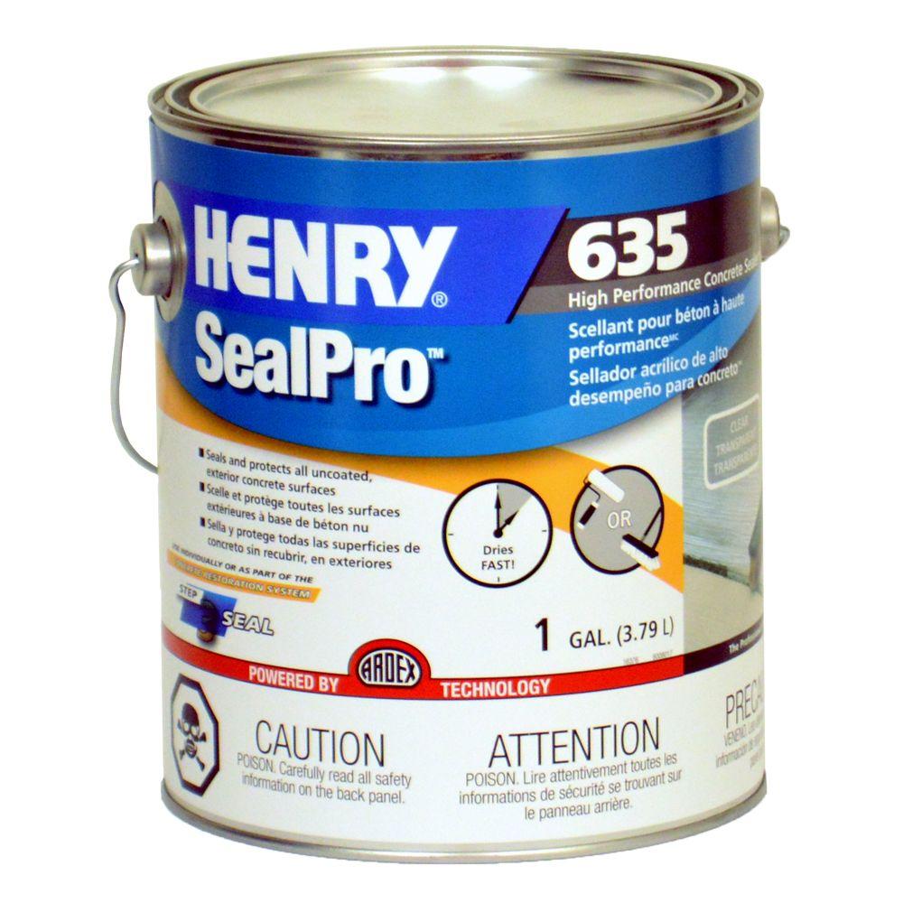 Henry 635 1 Gal. SealPro Clear Concrete Sealer-16376 - The Home Depot