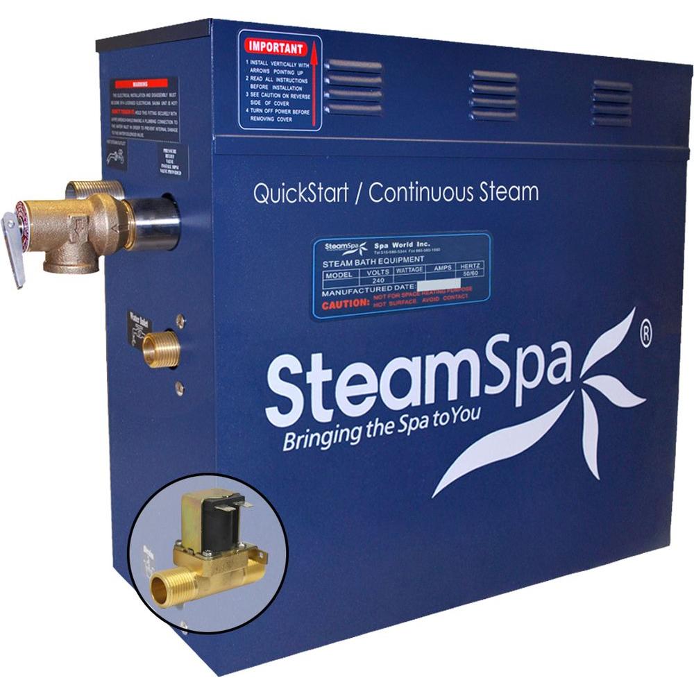 Steamspa 6kw Quickstart Steam Bath Generator With Built In Auto Drain D 600 A The Home Depot