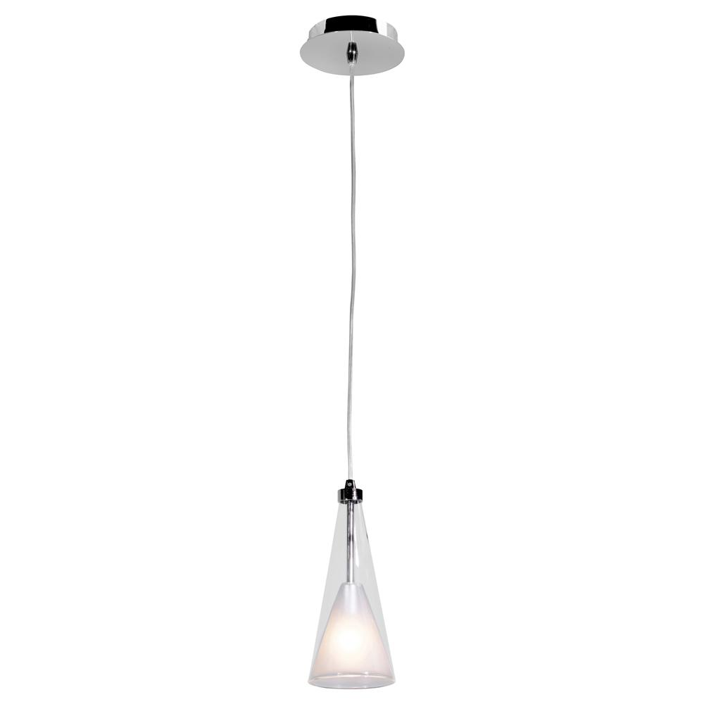 Access Lighting Icicle 4 25 In 1 Light Chrome Led Pendant With Light Chrome Led Pendant