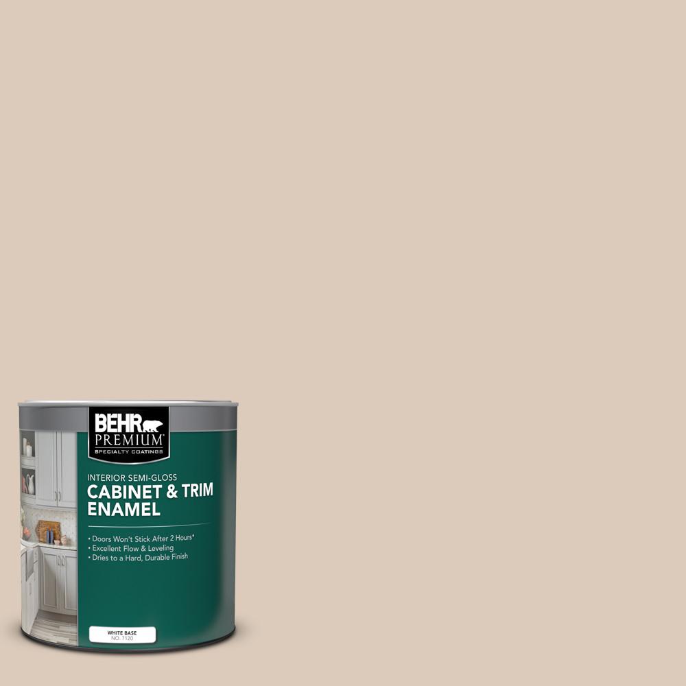 BEHR Premium 1 qt. PPU512 Almond Wisp SemiGloss Enamel Interior