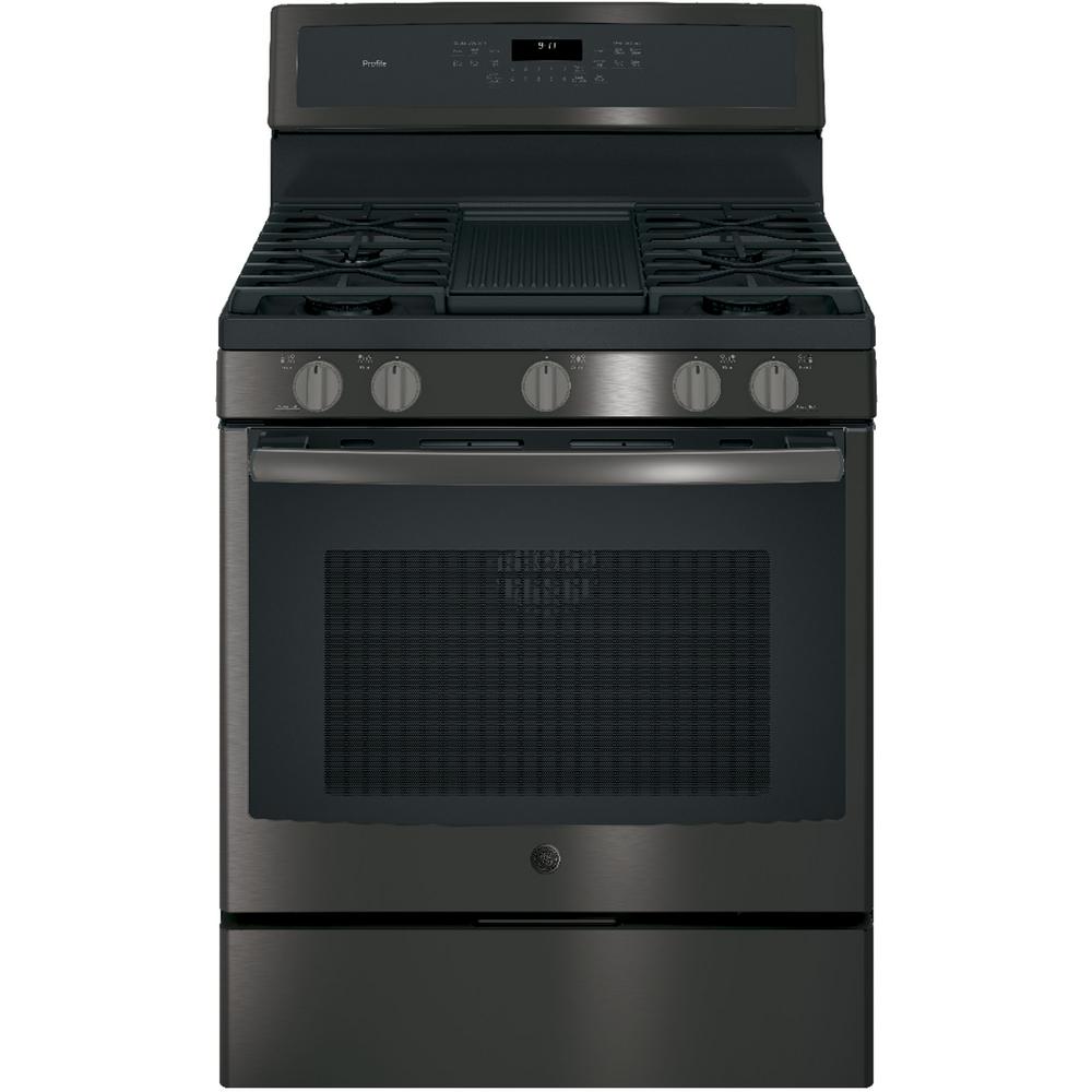 GE 5.6 cu. ft. SlideIn Gas Range with SelfCleaning Convection Oven in