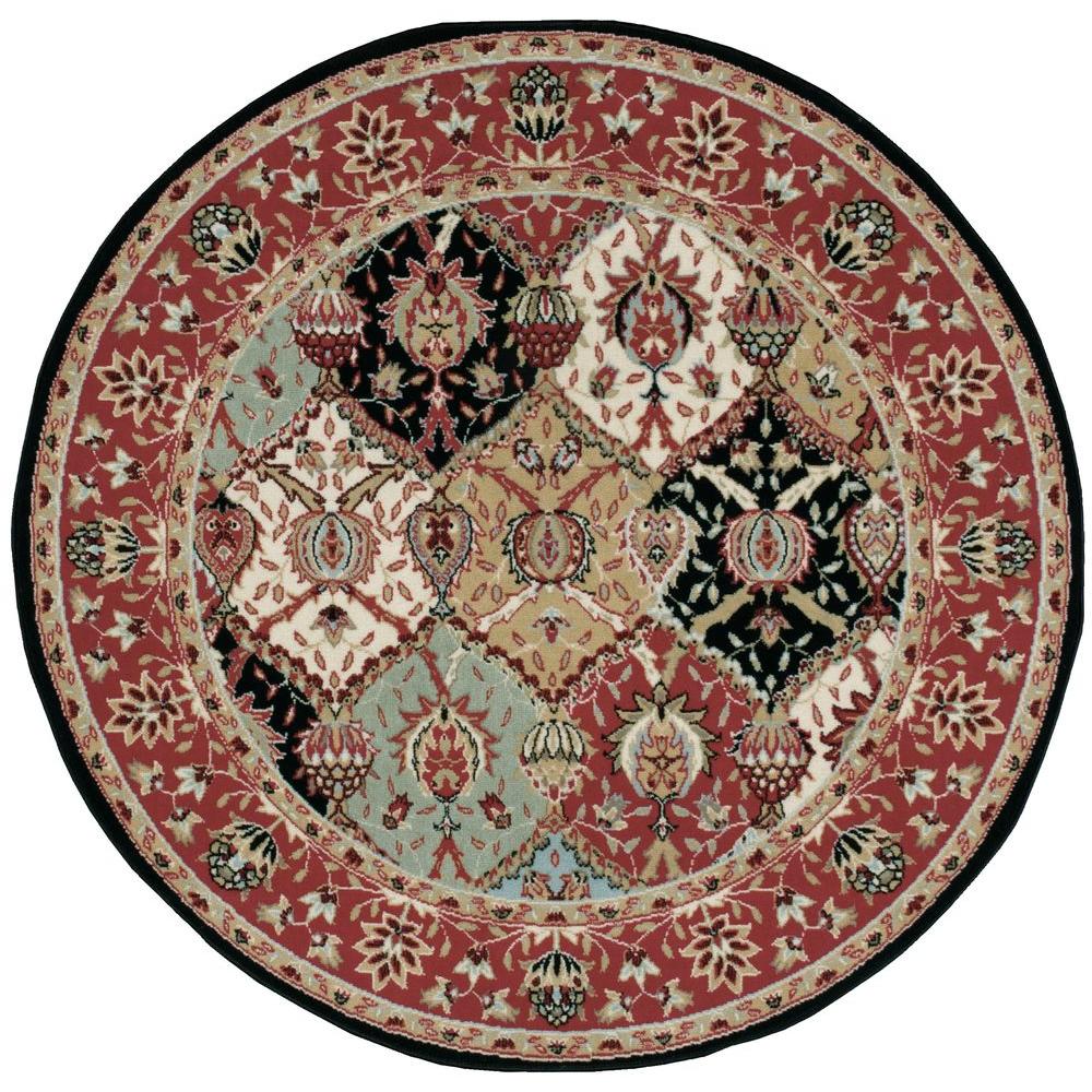 Nourison Modesto Reverie Multi 5 ft. x 5 ft. Round Area Rug184047 The Home Depot