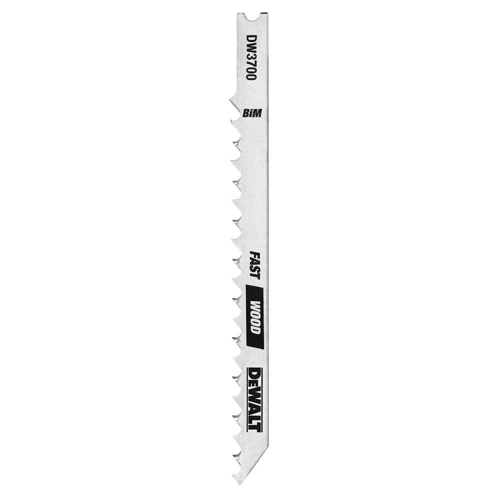 DEWALT 4 in. 6 TPI Fast Wood Cutting Jig Saw Blade HCS UShank (2Pack