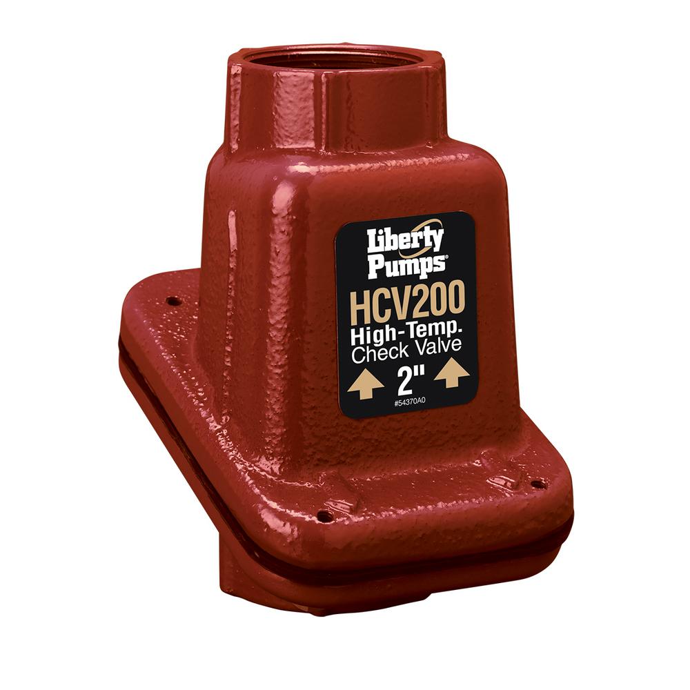 Liberty Pumps 2 in. Cast Iron HighTemperature Check ValveHCV200 The