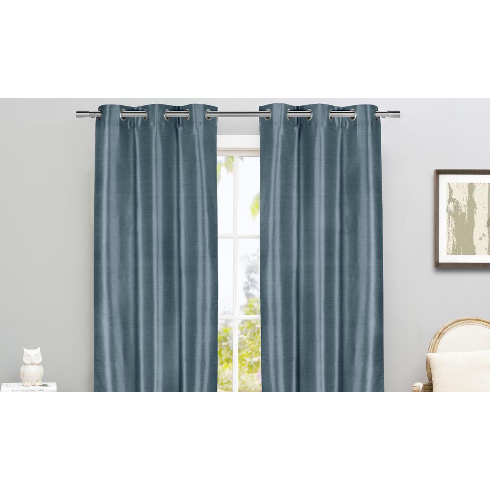 Duck River Daenerys 38 In X 96 In L Polyester Faux Silk Curtain