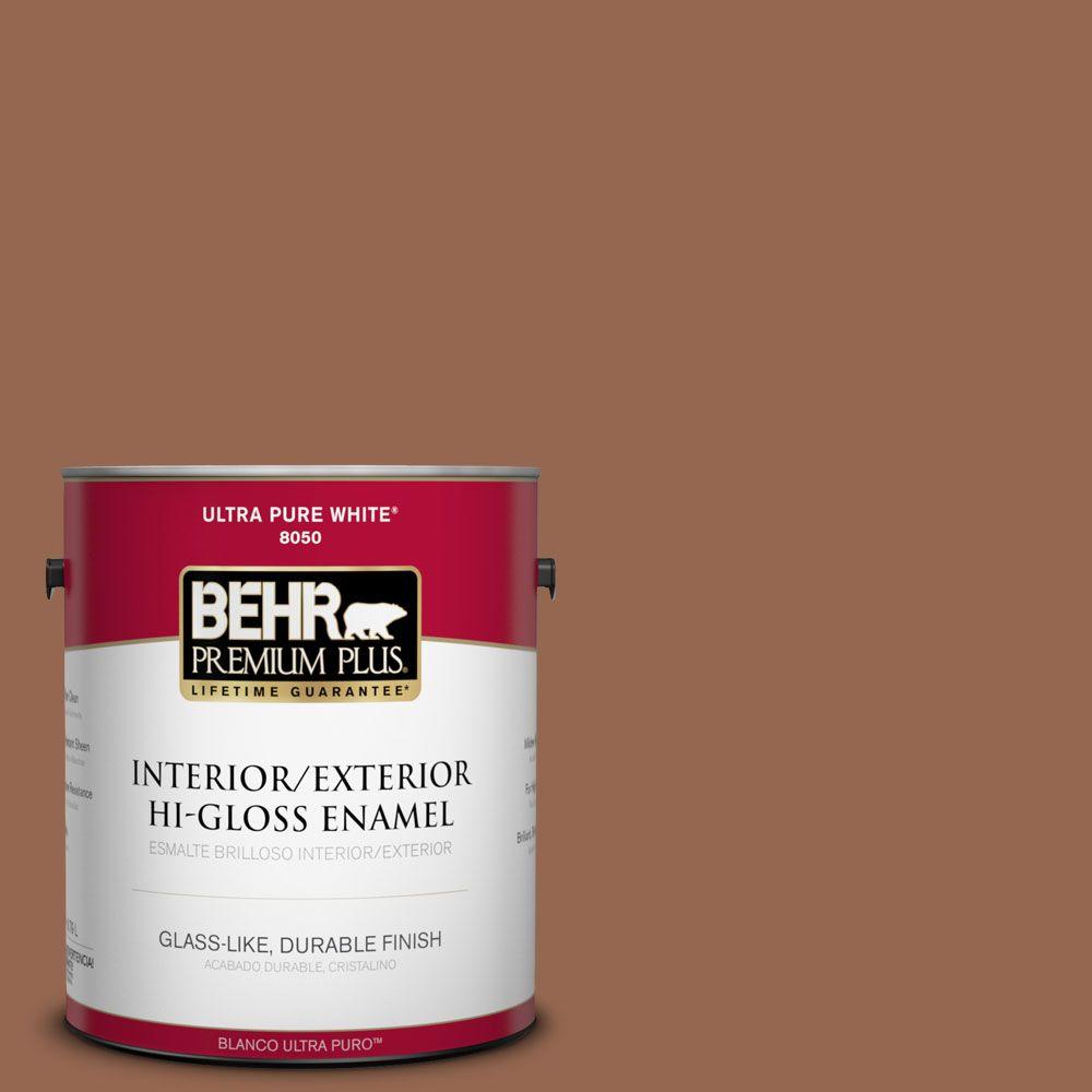 Behr Premium Plus 1 Gal 240f 6 Sable Brown Hi Gloss Enamel 240f 6 Sable Brown Hi Gloss Enamel